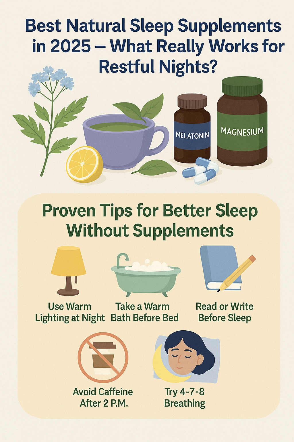 Best Sleep Supplements Infographic