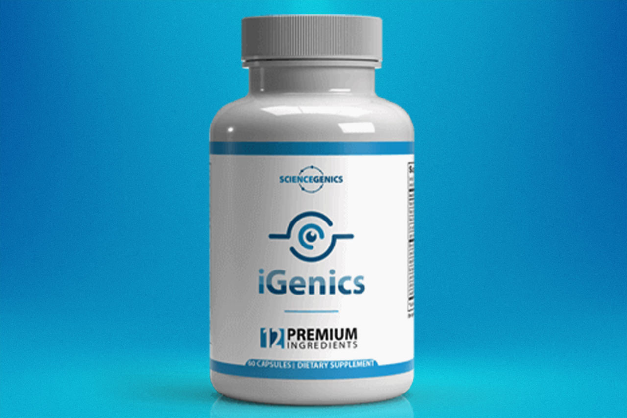 iGenics Vision Supplement Bottle