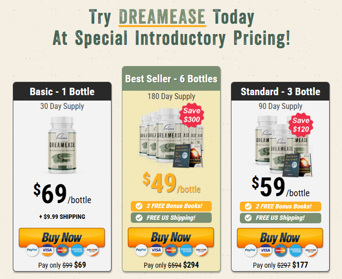 Dreamease Pricing Packages
